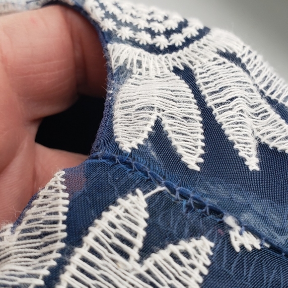 Women's eyelet lace layered shift dress - Picture 5 of 7